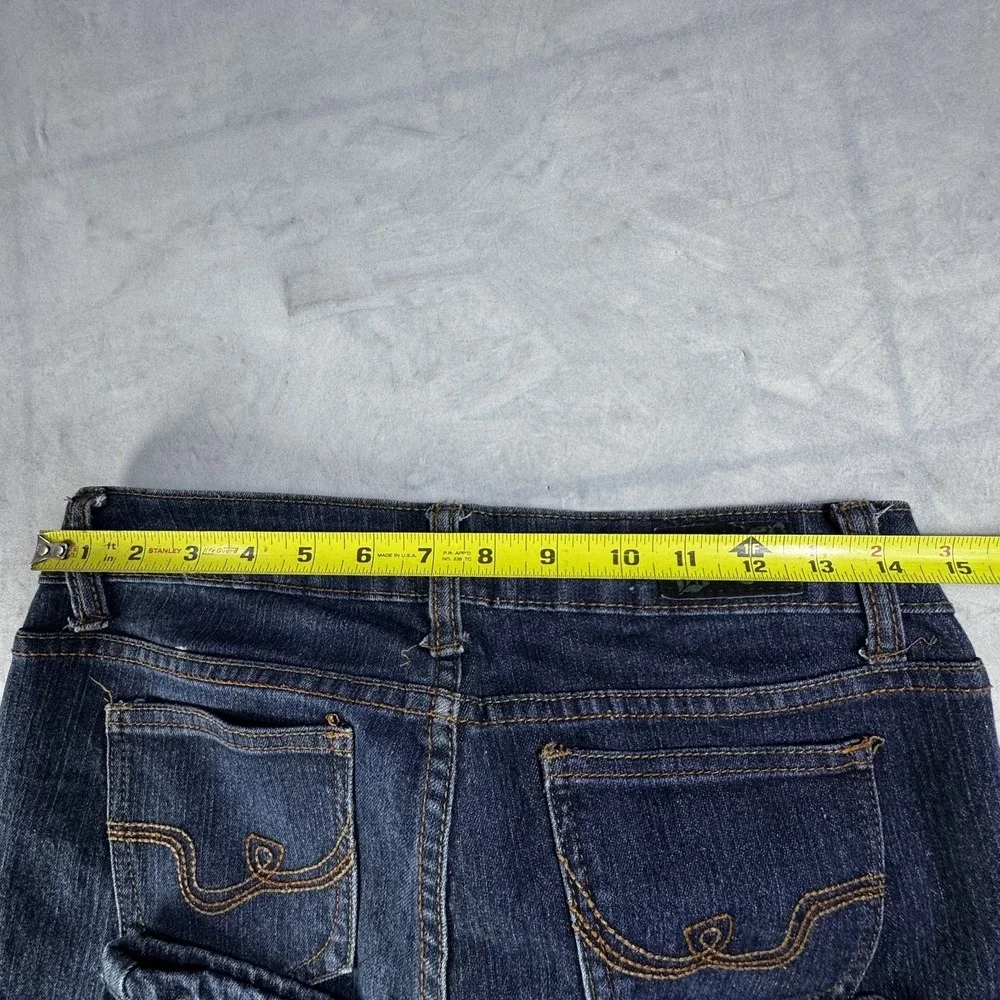 BQB‎ Womens Skinny Jeans Blue Dark Wash Denim Stretch 5-Pocket Slim Fit Size 7